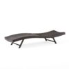 Kauai - Modern Style Wicker Chaise Lounge - Brown Multi - Image 11