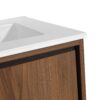 Modern 24'' Bathroom Vanity With Top Sink Storage Cabinet - Brown - Image 10