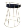 Canary - Contemporary / Glam Counter Stool (Set of 2) - Gold / Blue - Image 4