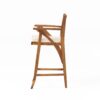 Barstool With Soft Curved Lines And Sturdy Frame (Set of 2) - Brown - Image 8