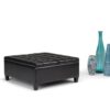 Harrison - Coffee Table Storage Ottoman - Midnight Black - Image 9