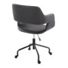 Margarite - Contemporary Adjustable Office Chair - Black - Image 3