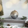 Christmas Ball Ornaments, Wood Decorative Hanging Ball Christmas Tree Ornaments For Holiday Party Decorations (Set of 4) - Brown - Image 17