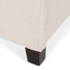 Cumulus - Fully Upholstered Fabric Queen Bed Set - Ivory - Image 8