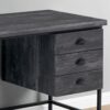 Computer Desk For Home Office, Laptop, Storage Drawers, Contemporary & Modern - Black - Image 2