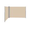 Retractable Side Awning Waterproof And UV Resistant Roll Up Privacy Screen For Balcony - Beige - Image 3