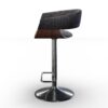 Lowell - Adjustable Swivel Bar Stool - Charcoal Gray - Image 4