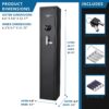 1.83 Cu Ft Biometric Keypad Rifle Safe - Black - Image 6