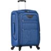 Softside Luggage Expandable 3 Piece Set Suitcase Upright Spinner Softshell Lightweight Luggage Travel Set - Blue - Image 17