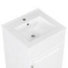20" Bathroom Vanity With Sink, Freestanding Cabinet With Door Shelf And Adjustable Shelf, And Ceramic Construction - White - Image 21