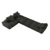 Modern Oversized Modular Sectional Sofa, Sparkling Chenille Fabric Soft Cushion Sofa With 6 Pillows, 6 Pieces Diy Combination Tufted Sofa, No Assembly Required - Black - Image 19