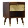 Manila - 1 Drawer Nightstand - Chestnut - Image 2