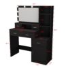Newly Designed Smart Mirror Dressing Table With Drawers And Storage Cabinet, Dressing Table With Dressing Pad For Bedroom, Dressing Room - Black - Image 10