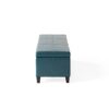 Glouster - Contemporary Storage Ottoman With Upholstered - Teal - Image 15