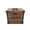 Outdoor Patio Rectangle Gas Burning Fire Pit 50, 000 Btu, Wood Pattern - Brown - Image 12