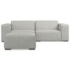 Rex - 2 Seater Sofa And Ottoman - Gray - Image 2