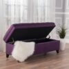 Juliana - Storage Ottoman - Purple - Image 4
