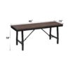 Mariatu - Bench - Oak / Black - Image 5