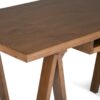 Sawhorse - Desk - Medium Saddle Brown - Image 4