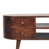 Rounded Entertainment Unit - Walnut - Image 6