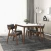Edwin - Mid-Century Modern Dining Chair (Set of 2) - Black / Brown - Image 7