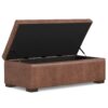 Gabbie - Rectangular Storage Ottoman - Brown - Image 4