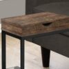Accent Table, C - Shaped, Modern - Brown - Image 2