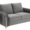 Wenona - 3 Piece Living Room Set Sofa Loveseat Chair - Gray - Image 5