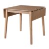3 Piece Kitchen Dining Set With Drop Leaf Dining Table And 2 Dining Upholstered Chairs, Dining Room Set For Small Places - Natural - Image 24