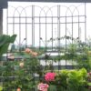 4 Pack Metal Garden Trellis Rustproof Trellis For Climbing Plants Outdoor Flower Support - Brown - Image 2