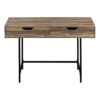 Computer Desk For Home Office, Laptop, Storage Drawers, Contemporary Versatile Placement - Brown - Image 2