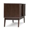 Draper - Mid Century Low TV Media Stand - Medium Auburn Brown - Image 5