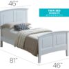Twin Bed - White - Image 5