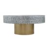 Unique Capiz Coffee Table & Pedestal Base - Multi - Image 4