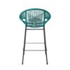 Ferrara - Outdoor Patio Teal Barstool (Set of 2) - Teal - Image 8