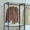 Fiona - Freestanding Walk In Wood Closet System, Metal Frame Melamine - White - Image 10