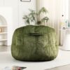 Beanbag Chair, Beanbag Sofa Chair With Armrests Stuffed High Density Foam, Lazy Sofa Comfy Chairs Beanbag Chair For Adults In Living Room, Bedroom Reading - Green - Image 6