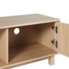 Modern Fluted Door Minimalist TV Stand For TVs Up To 65" - Coastal Oak - Image 2