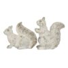 Resin Standing & Lying Down Squirrel Rustic, For Harvest Festival Fall Festival & Thanksgiving Table Decorations (Set of 2) - Antique Cream - Image 14