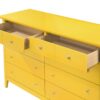 Cheerful Storage Dresser For Modern Spaces - Yellow - Image 5