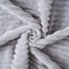 2 In 1 Foldable Sofa Plush Corduroy Sofa Convertible Floor Sofa Bed Deep Seating With Multi Functional Blanket Suitable For Living Rooms - Light Gray - Image 21