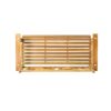 Alejandro - Exotic Acacia Wood Porch Swing With Slat Panel Seating - Teak - Image 9