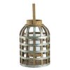 Decorative Lantern With Handle, Wooden Lantern For Indoor Outdoor, Home Garden Wedding - Silver - Image 11