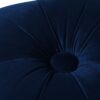 Ellen - Upholstered Clover Ottoman With Gold Bullion Fringe - Navy Blue - Image 9