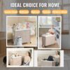 Laundry Hamper With Lid PE Rattan Powder Coating Frame Clothes Hampers With 2 Removable Bags, Wheels, 160L - Gray - Image 15
