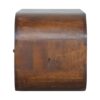Curved Edge Media Unit With 2 Drawers - Chestnut - Image 8
