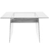 Glacier - Contemporary Desk - Clear / Chrome - Image 5