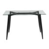Clara - Contemporary Table - Black / Clear - Image 5