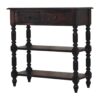 Turned Legs Side Table - Brown - Image 3