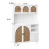 Modern Accent Storage Cabinet For Living Room, Bedroom, Dining Room, Or Study - White - Image 3